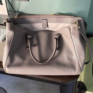Kate Spade Elegant Gray Satchel